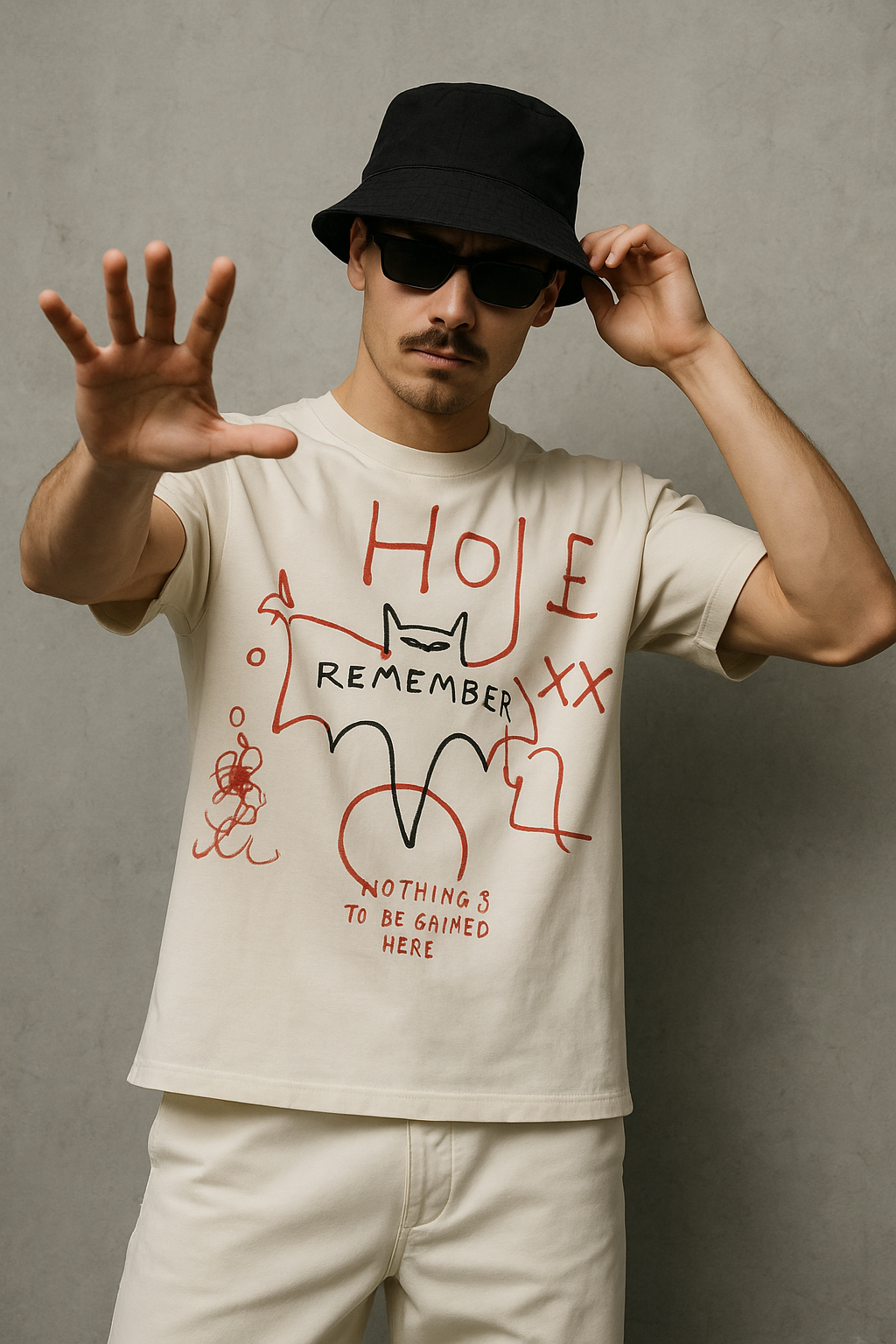 Oversized Chaos Lines T-Shirt